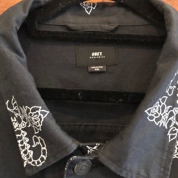 OBEY jean jacket - Picture 3 of 5